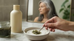 One Hair Conditioner Add-In Is Quietly Replacing Hair Dye for Grey Coverage