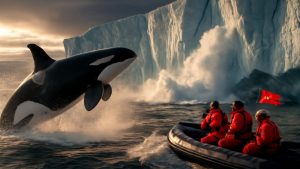 Orcas Surface Where Greenland Ice Should Be Solid as Emergency Declared
