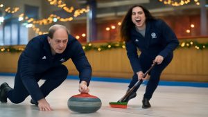 Prince and Princess of Wales Face Off in Curling on Ice That Almost Looked Alive