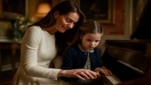 Princess of Wales and Princess Charlotte’s Piano Duet Starts Almost Inaudibly