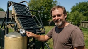 This tinkerer’s genius invention produces 3,000 liters of hot water daily without any power source